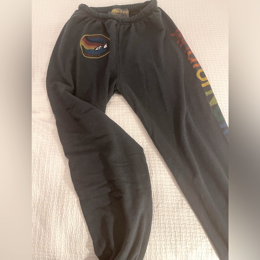 Classic aviator nation sweatpants, charcoal, XL